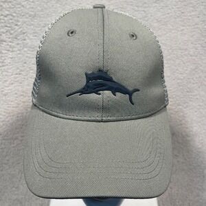 Tommy‎ Bahama Trucker Hat Marlin Logo Patch Adjustable Cap Golf Performance